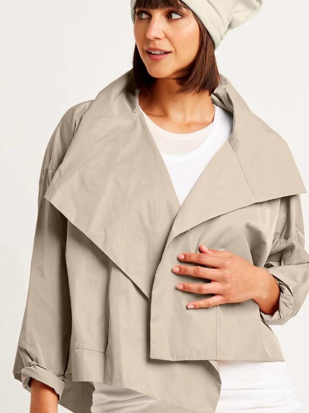 Planet By Lauren G Cropped Asymmetrical Jacket - Picture 6 of 6
